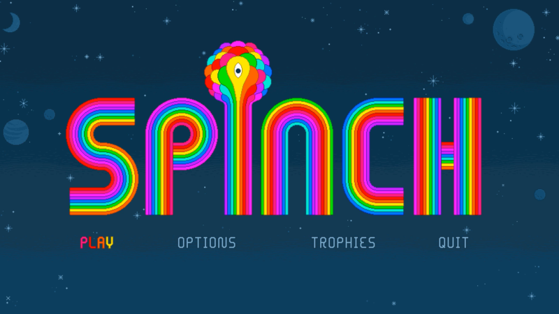 Spinch — психоделичный платформер про агрессивную радугу