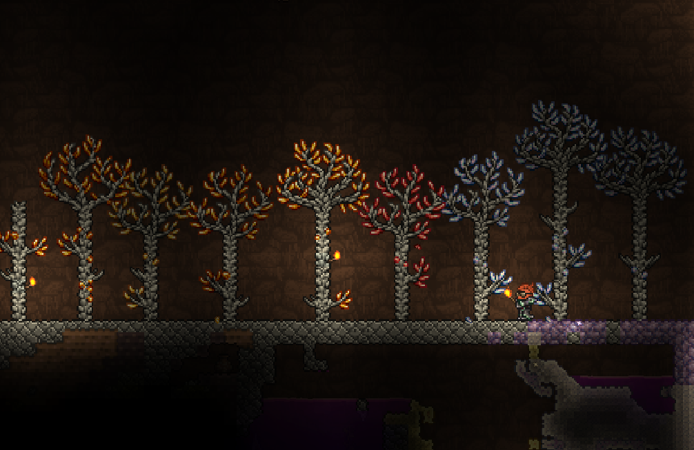 Как вырастить деревья из драгоценных камней в Terraria 1.4 Journey’s End